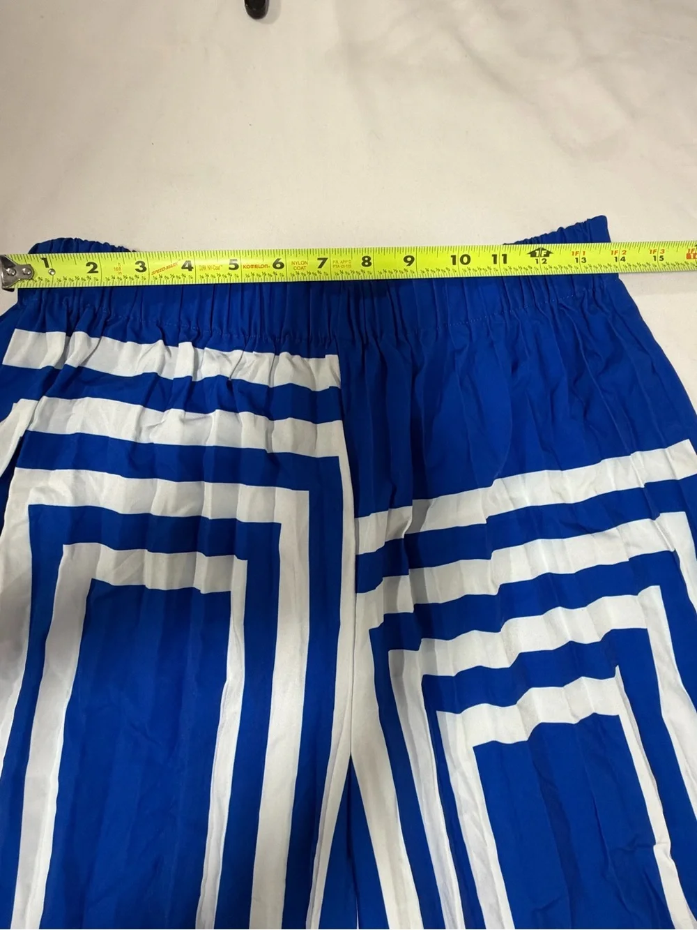 Commense Blue and White Wide-Leg Pants - Picture 5 of 7